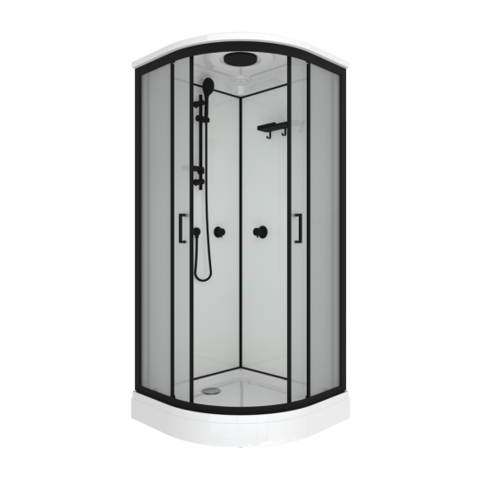 Душевая кабина Triton Прайм-Блэк-Вельвет А 90х90 низкий поддон